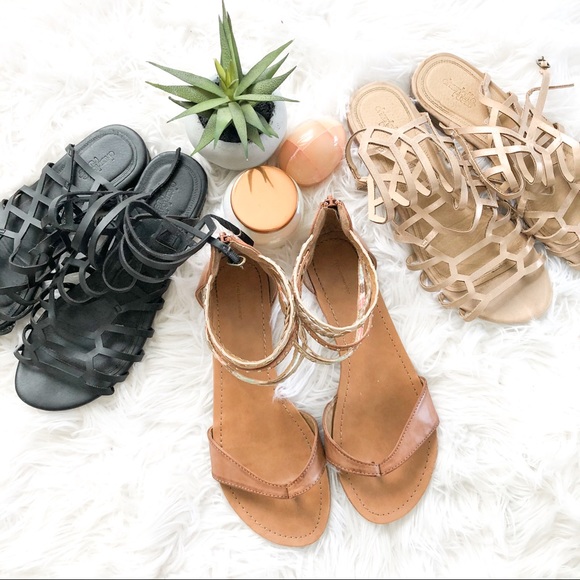 Francesca's Collections Shoes - SANDALS BUNDLE 3 Pairs Gladiator Francesca’s etc.